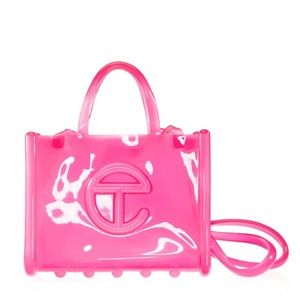 Melissa + Telfar Medium Jelly Shopper in Pink